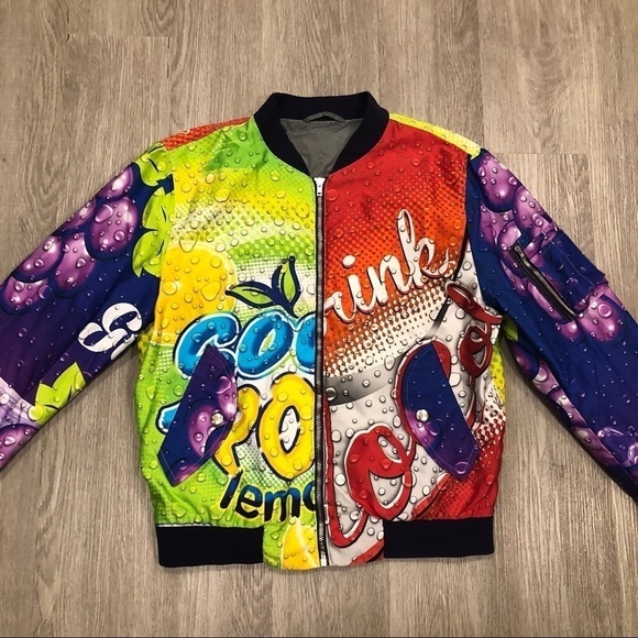 MOSCHINO COUTURE Soda Pop Bomber Jacket Size 48 - Picture 3 of 11